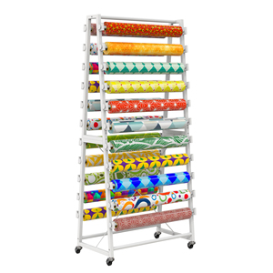 Freestanding CuộN Rack hiển thị 22 tầng hiển thị đứng cho giấy gói, giấy dầu, tấm nhựa vải mẫu hiển thị kệ - Product Image 6