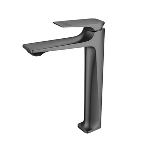 Grifo monomando de latón para lavabo de baño con válvula cerámica y montaje en encimera - Product Image 5