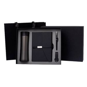 Customized Diary Luxury Pu Leather Note <b>Book</b> Corporate Gift Set Wholesale Promotional Notebook Pen Set With Water Bottle - Product Image 4