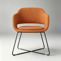 Chaise d'appoint de loisirs à structure métallique en promotion – Mobilier contractuel pour bureau, salle d'attente, réception, salle de réunion, hôtel, bibliothèque et projets