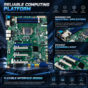 สำหรับแอดวานเทค ASMB 785G2 ATX เมนบอร์ดเซิร์ฟเวอร์ LGA1151 <span class=keywords><strong>C236</strong></span> ชิปเซ็ต - Product Image 3