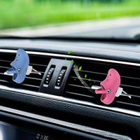 Clips désodorisants mignons pour aérateur de voiture, décoration intérieure de voiture, diffuseur d'air pour hommes/femmes, clip de parfum automobile durable