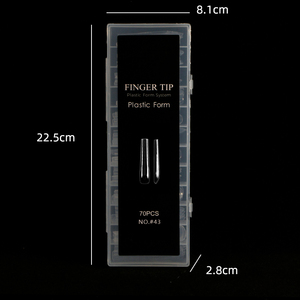70 Uds. Moldes Transparentes de Cristal para Uñas, Doble Forma, Sin Papel, Puntas Rápidas para Extensión de Gel, para Salón, Venta al por Mayor - Product Image 6