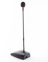 Microphone à condensateur filaire col de cygne KC-026D, réponse en fréquence 60Hz-18KHz, sensibilité -45dB, bonnette anti-vent en mousse, connecteur XLR pour