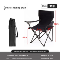 Pêche randonnée chaise pliante en plein air Portable pliant métal plage fauteuil pliable léger Camping voyage Relax chaise