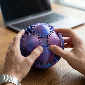 Juguete Antiestrés de Bolas de Engranajes Impresas en 3D, 6CM 8CM, Material PLA, Juguete Sensorial para Niños de 8 a 13 Años, Unisex, Regalo, Adornos - Product Image 2