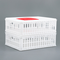 Ferme Cage Poulailler Chiffre D'affaires Caisse En Plastique Couche Canard Poulet Vivant Cage Boîte pour Le Transport