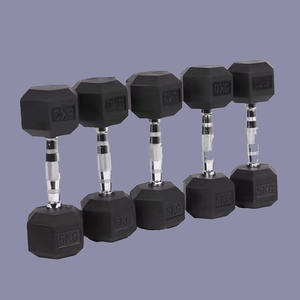 Portable 100kg Fitness Hexagonal Solide Livre En Fonte Haltères <span class=keywords><strong>28mm</strong></span> Poids Libres En Caoutchouc Hex Haltère Ensembles pour La Gym À Domicile - Product Image 4