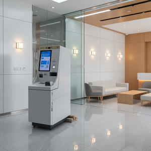 כספומט להמרת מטבעות מתכת, קיוסק חילופי מטבעות אוטומטי, מדפסת קבלות 80 מ\\\"מ, עומד על הרצפה - Product Image 1