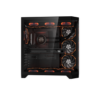 AntarcChill Popular Design Gaming Computer Case Custom 3 Sides Tempered Glass Panel Gamer PC Case Full Tower ATX PC Cabinet