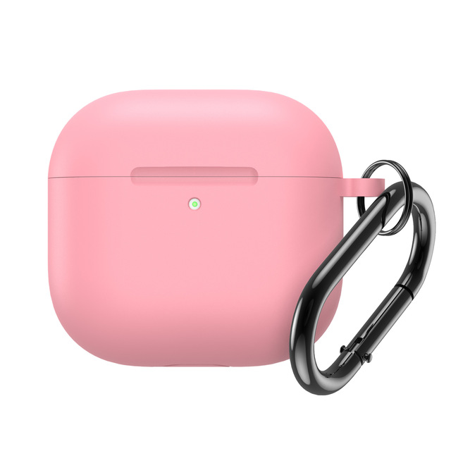Classic Colorful Soft Silicone Shockproof Protective Cover Case with Carabiner for Airpods Pro Airpods 3 Case with Hook