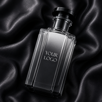 Parfum de marque privée LF, flacon gris dégradé, bouchon noir, parfum boisé oud longue durée, parfum pour homme, cadeau d'affaires, OEM ODM