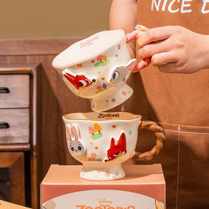 Mug en céramique <span class=keywords><strong>Disney</strong></span> avec poignée, boîte cadeau de dessin animé, tasse à café, thé et lait pour cadeau de Noël, usage au bureau et à la maison - Product Image 5