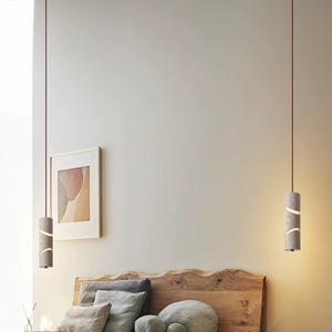 Lampadario <span class=keywords><strong>LED</strong></span> in Travertino Giallo Stile Giapponese Wabi-Sabi Nordico per Camera da Letto, Esterni, Sala da Tè, Corridoio, Illuminazione d'Atmosfera - Product Image 3