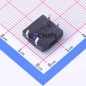 TS-KG10D-BB43F Tactile Switch Through hole Component THT,12x12mm Switch Single Pole Single Throw Round Button 2.5N Through Hole - Product Image 2