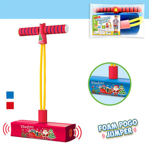 Attrezzature per esercizi per bambini in schiuma pogo jumper pogo stick giocattolo con divertente suono di spremitura giochi sportivi al coperto - Product Image 4
