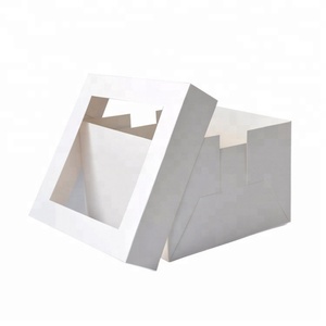 Wholesale White Packing <b>Box</b> Custom Cake <b>Box</b> with Separate Lid - Product Image 1