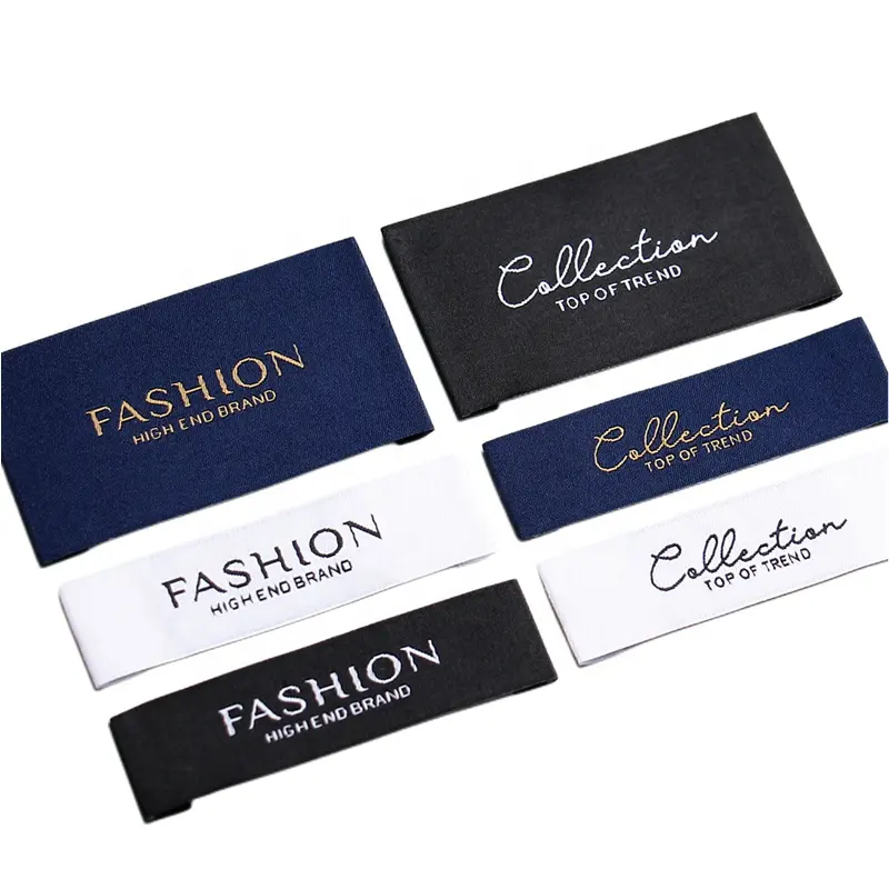 Custom Clothing Woven Label Woven Tag Woven Damask Label Garment Labels For Clothing Brand Bag And Purses