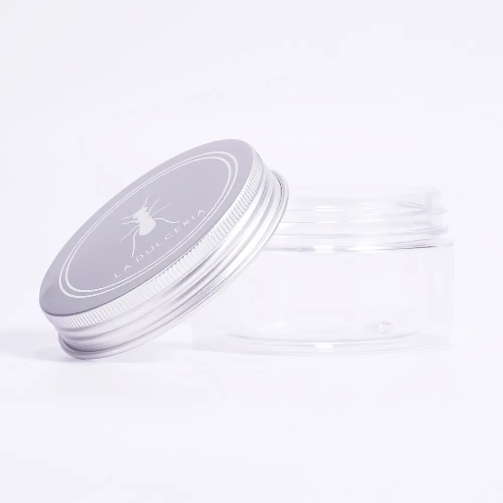 Factory Sale PET Canisters Empty Storage Container Round Transparent Plastic Jars with pp Lids