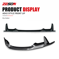 Spoiler Bibir Depan Model AD V2 Serat Karbon Asli untuk BMW M3 F80 M4 F82 F83 Competition 2014-2018