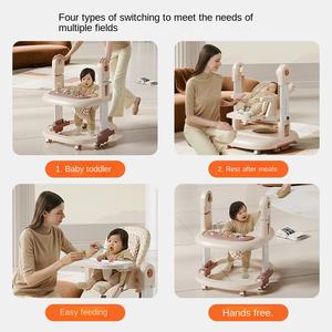 家庭用 3-in-1 折りたたみ式 プラスチック製 ベビーダイニングチェア 多機能 ロッキングチェア 兼 ベビーウォーカー - Product Image 3
