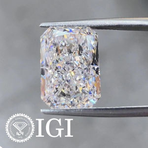 โรงงานผลิตเพชร รับผลิตตามสั่ง ขายส่งเพชรเม็ดเดี่ยว IGI สี E น้ำหนัก 1 กะรัต 2 กะรัต 3 กะรัต 4 กะรัต 5 กะรัต เพชรเจียระไนทรงรัศมี เพชรเลี้ยงในห้องปฏิบัติการ - Product Image 1