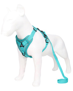 Hochleistungs-Anpassung <span class=keywords><strong>Nylon</strong></span> Haustier Geschirr Leinen-Set Designer einstellbar 2 in 1 einziehbare Hundebinde Leine - Product Image 2