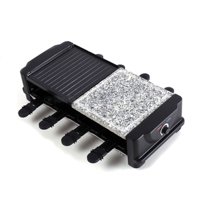 Demi-gril plaque demi-pierre Électrique d'approbation de la CE Appareil À <span class=keywords><strong>Raclette</strong></span> pour <span class=keywords><strong>8</strong></span> <span class=keywords><strong>personnes</strong></span> - Product Image 1