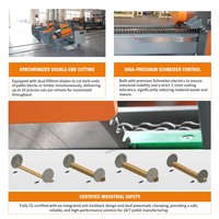 Scie à panneaux automatique FENGKAI SF6021 pour palettes en bois, double coupe, 16 coupes/min, Schneider Electric, ±1mm, CE ISO, 380V, 1500mm