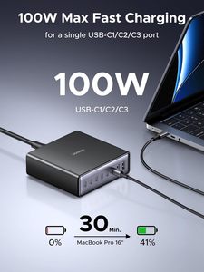 แท่นชาร์จ GaN แบบตั้งโต๊ะ 200W 8 พอร์ต สำหรับชาร์จโทรศัพท์เร็ว รุ่น S25 X766/55763 สำหรับ X766/55763 X766/5 - Product Image 5