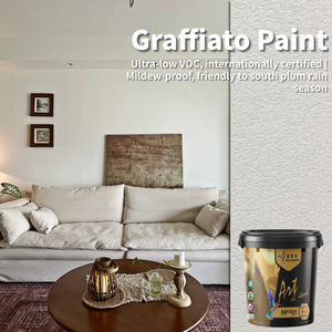 Peinture Gamazine Bleu Glaçon DIY, texture pierre, revêtement mural intérieur/extérieur pour salon et <span class=keywords><strong>façade</strong></span> - Product Image 2