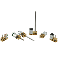 Micro-moteur DC 12 volts 110 tr/min, moteur à engrenages DC avec arbre long à filetage et encodeur