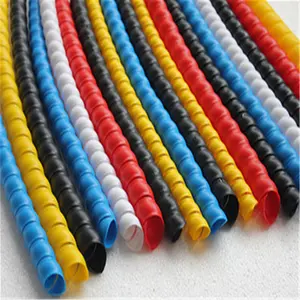 China manufacturer competitive price PP plastic Flexible insulated waterproof wire rubber spiral protection tube sleeve