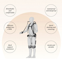 Exosquelette de soutien dorsal léger et personnalisé en usine, conçu pour les travaux de construction et automobiles