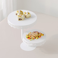 Présentoir à desserts doré très populaire, support à gâteaux, ensemble de table à desserts pour mariage et restaurant
