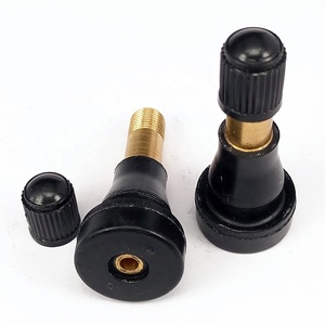 Valve de pneu sans chambre à air TR413, tige en caoutchouc à clipser, valve de roue de voiture - Product Image 1