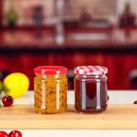 Pot en verre à parois droites de 270 ml (9 oz) pour l'emballage de confitures, gelées, conserves, gommages, assaisonnements et épices