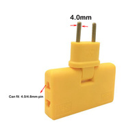 Adaptateur Électrique UE 3-en-1 Rotatif à 180 Degrés pour Chargement de Téléphone Portable