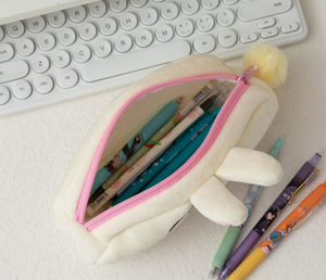 DHF1291  Tempat Pensil Plush Kapasitas Besar Motif Kartun Grosir untuk Pelajar, Tas Penyimpanan Pensil Chiikawa Lucu dan Imut - Product Image 4