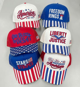 Gorro Deportivo <span class=keywords><strong>de</strong></span> Moda para Verano, con Diseño Patriótico <span class=keywords><strong>de</strong></span> Estados Unidos, Bordado, para Hombre y Mujer - Product Image 3