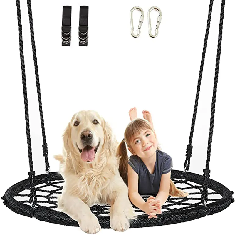 Zoshine New Net Swing Platform Rope Round Swing Spider Web Tree Swing for Kids Adults Sale