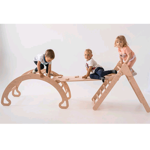 Juego de tres artículos para escalar, rampa para niños pequeños y Marco de escalada triangular Montessori, muebles de escalada, escalador - Product Image 5