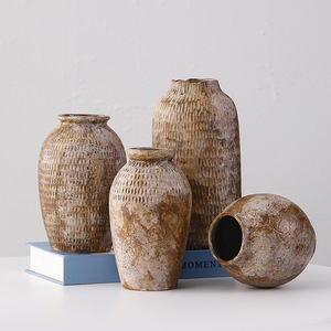 Handmade Bình gốm lò chuyển đổi đơn giản hoa sắp xếp đồ dùng thủy canh sáng tạo trang trí nội thất cho nghệ thuật hiện đại Deco - Product Image 4