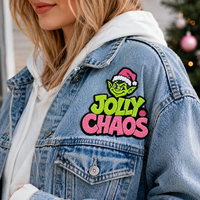 Patch en chenille personnalisé à motif festif, broderie en relief douce, appliqué pour vêtements, sacs, accessoires – Fabrication rapide OEM ODM