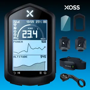 XOSS NAV 2.4 인치 GPS 자전거 컴퓨터 사이클링 자전거 센서 심박수 모니터 ANT + 경로 탐색 MTB 도로