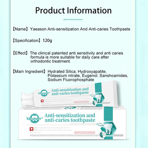 Dentifricio per la sensibilità In-Stock con fluoro per l'idrossiapatite Anti-cavità per la cura delle gengive dei <span class=keywords><strong>denti</strong></span> sensibili - Product Image 5