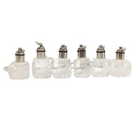 Nouveau design de porte-clés en cristal transparent, pierre précieuse, quartz clair, cubes carrés avec lumière LED