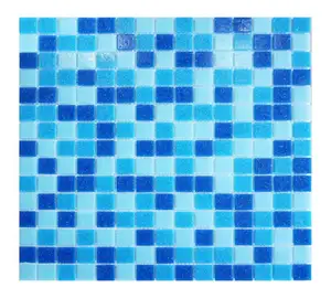 Reciclado de Foshan azulejos Malasia Azul Piscina mosaicos de vidrio