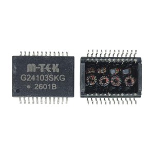 HKST G24103SKG Filtro de Red Ethernet Gigabit LAN SOP24 SMD 10/100/1000Mbps, Transformador de Aislamiento de Pulsos - Product Image 2