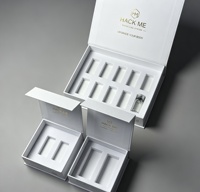 Caja para Memoria USB con Logotipo Personalizado, Acabado Brillante, Cierre Magnético e Inserto de EVA para 2x 3ml 10ml Viales - Tamaño Personalizado Disponible